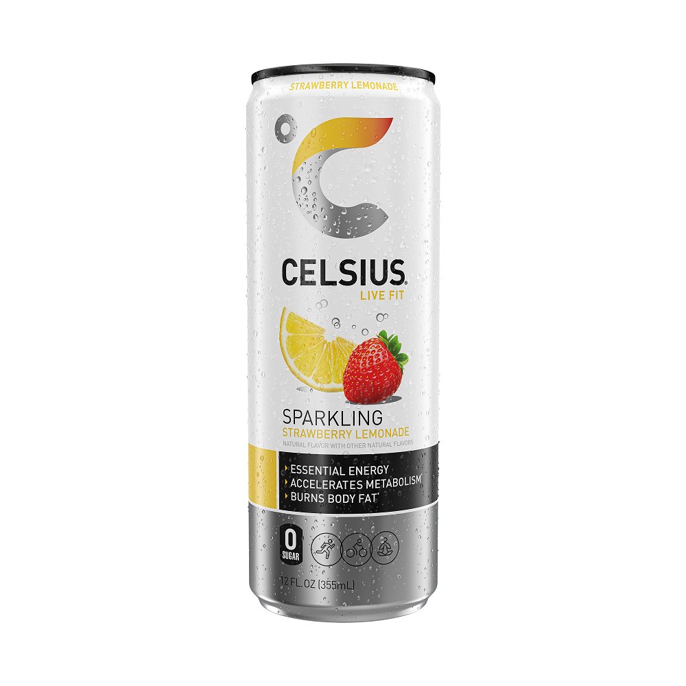 Celsius strawberry lemonade 12ct 12oz