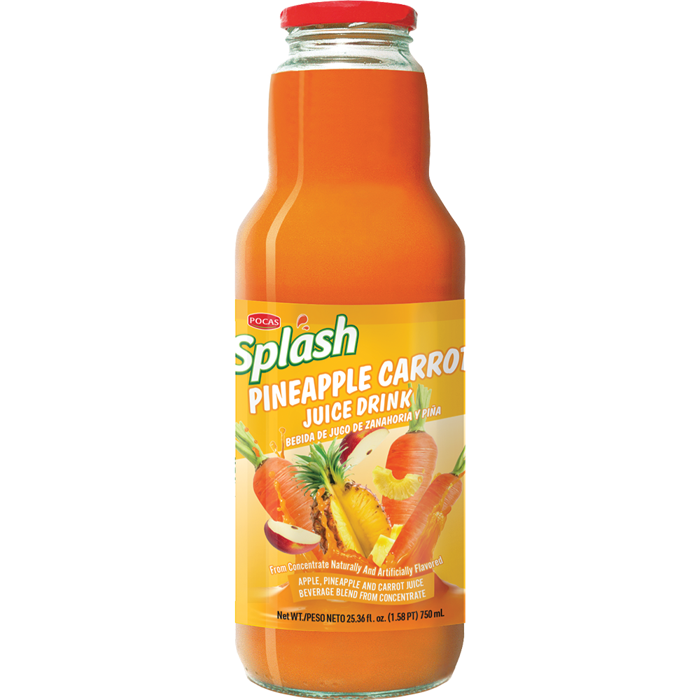 Poca splash carrot pineapple 8ct 25.4oz