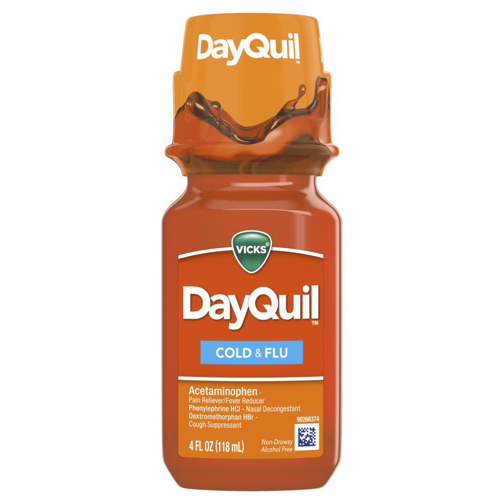 Vicks dayquil cold and flu liquid 4oz