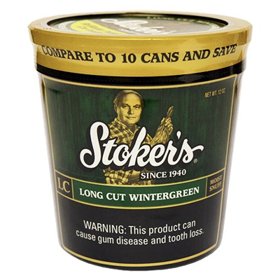 Stokers Long Cut Wintergreen Tub 12oz Smokeless Snuff