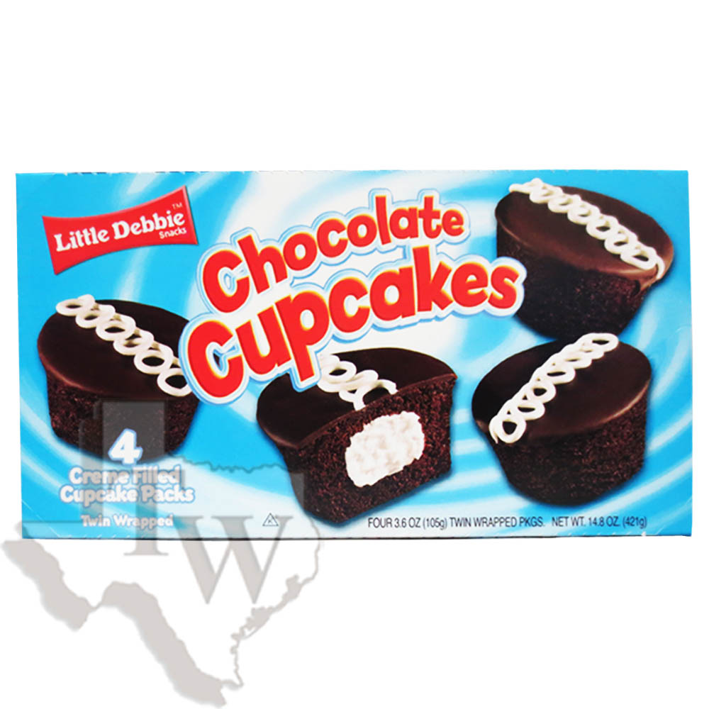 LITTLE DEBBIE CHOCOLATE CUPCAKES 4ct - Baked Goods - Snacks - Texas Wholesale