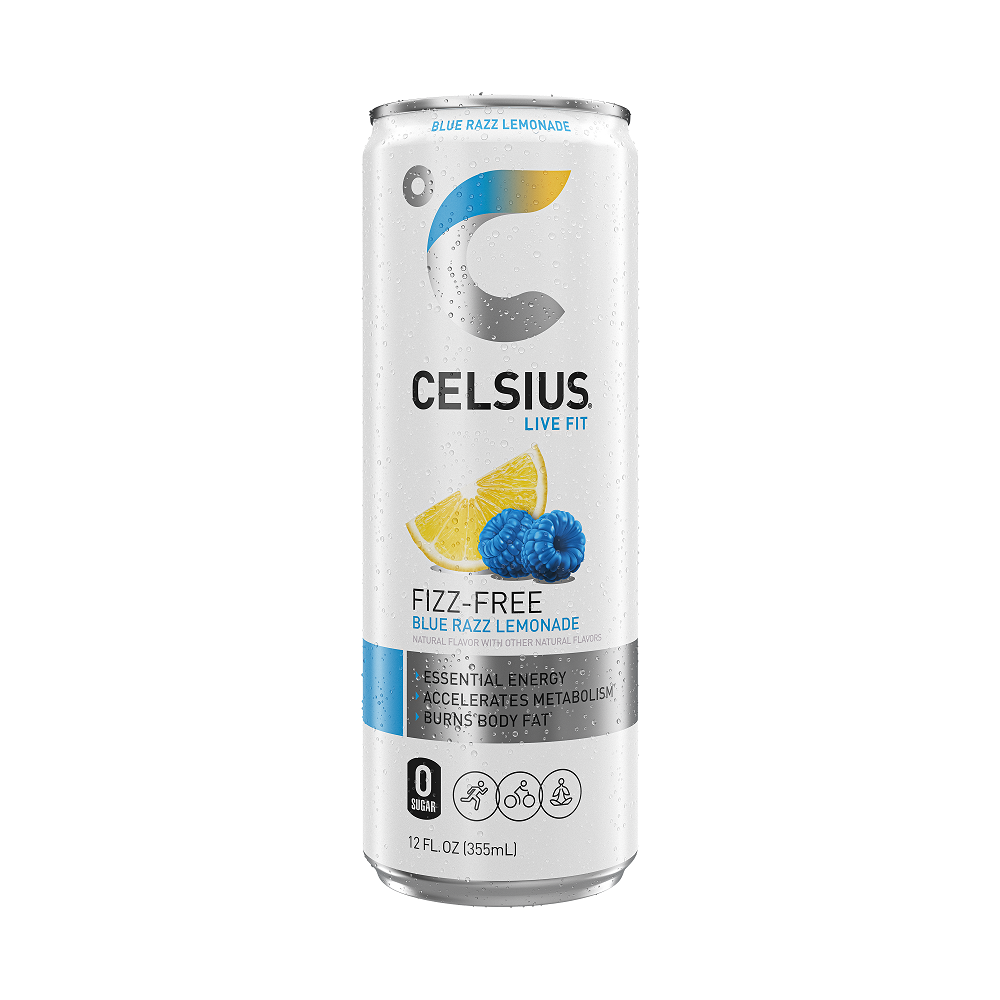 Celsius fizz free blue rasp lemonade 12ct 12oz
