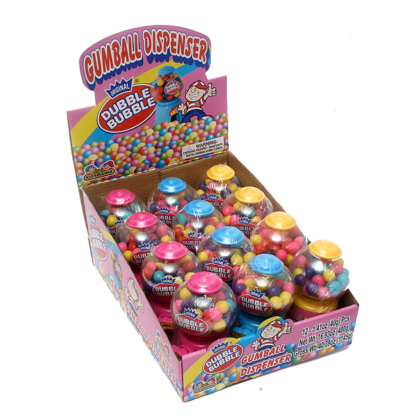 Double Bubble Mini Gumball Dispenser - Fancy Candy - Candy, Mints 