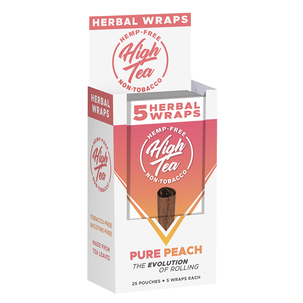High tea herbal wraps pure peach 25/5 ct
