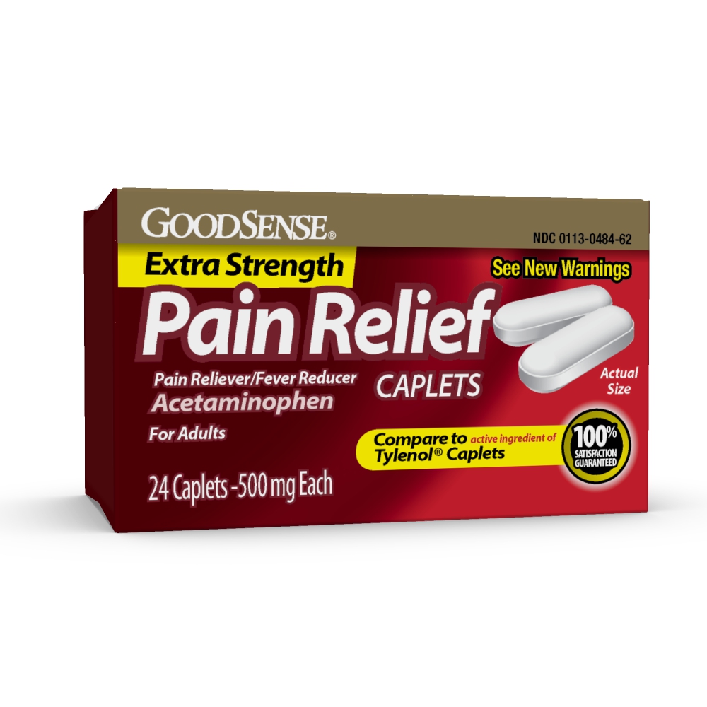 Goodsense pain relief xs caplets 500mg 24ct
