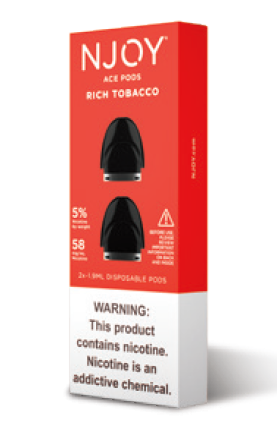 Njoy ace pod rich tobacco 5% 5/2ct