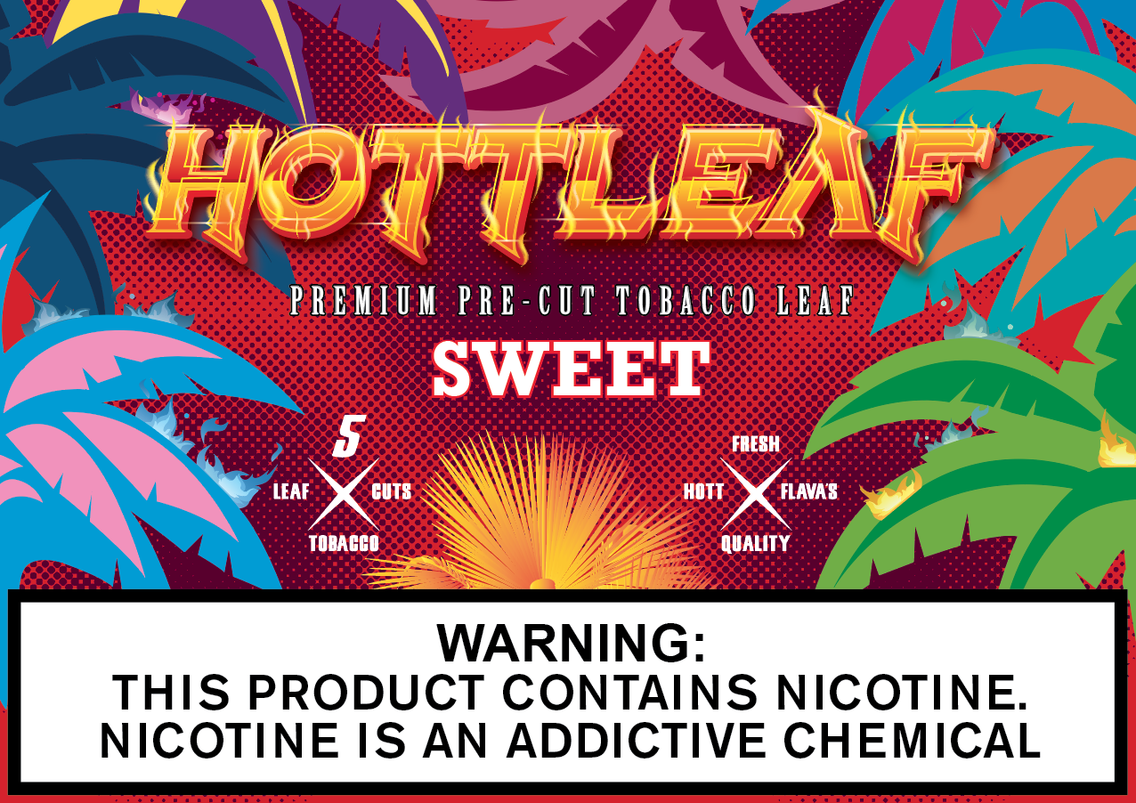 Hottleaf premium cut sweet tobacco leaf 8/5pk