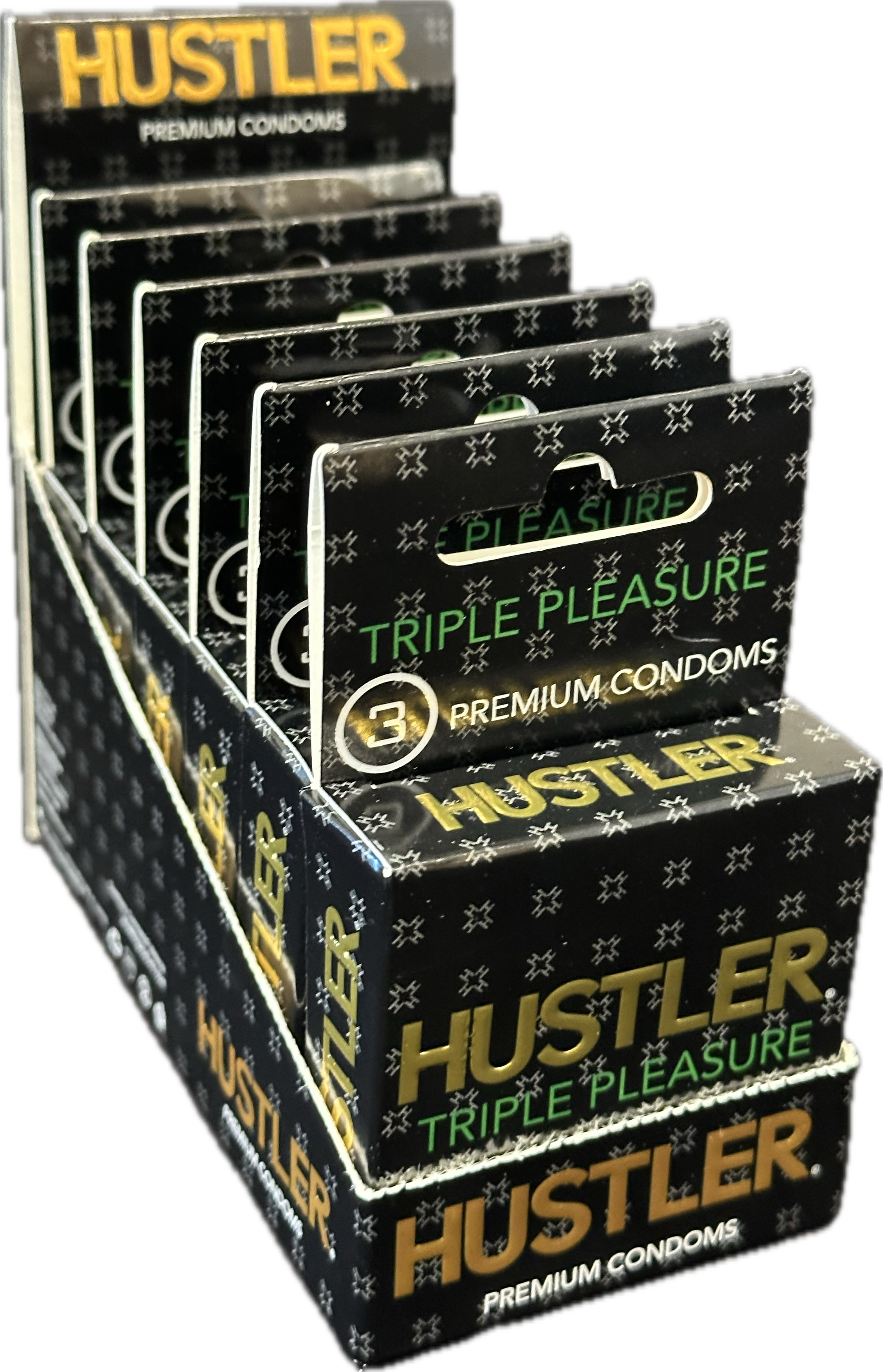 Hustler triple pleasure premium condoms 6ct