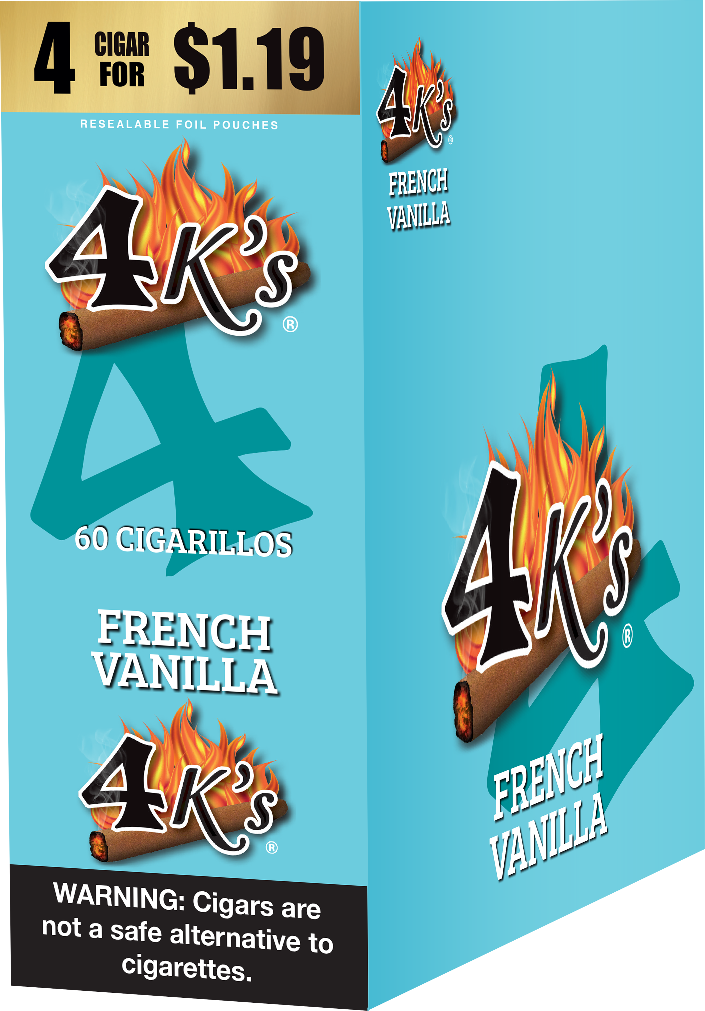 4kings french vanilla 4/$1.19 f.p. 15/4pk