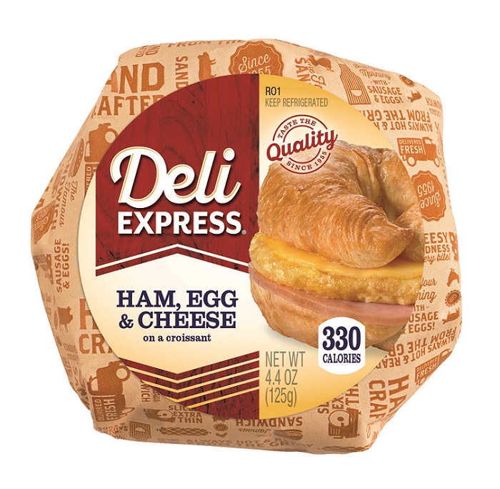 Deli express ham egg & cheese croissant 4.4oz