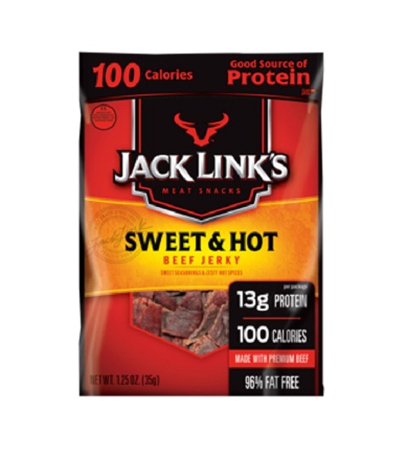 Jack links sweet & hot beef jerky 10ct 1.25oz