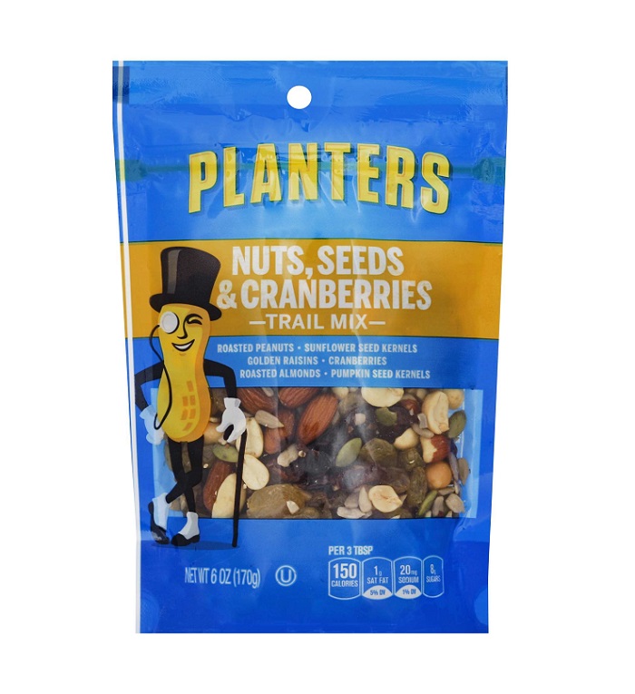 Planter  nuts cranberries trailmix h/b 6oz