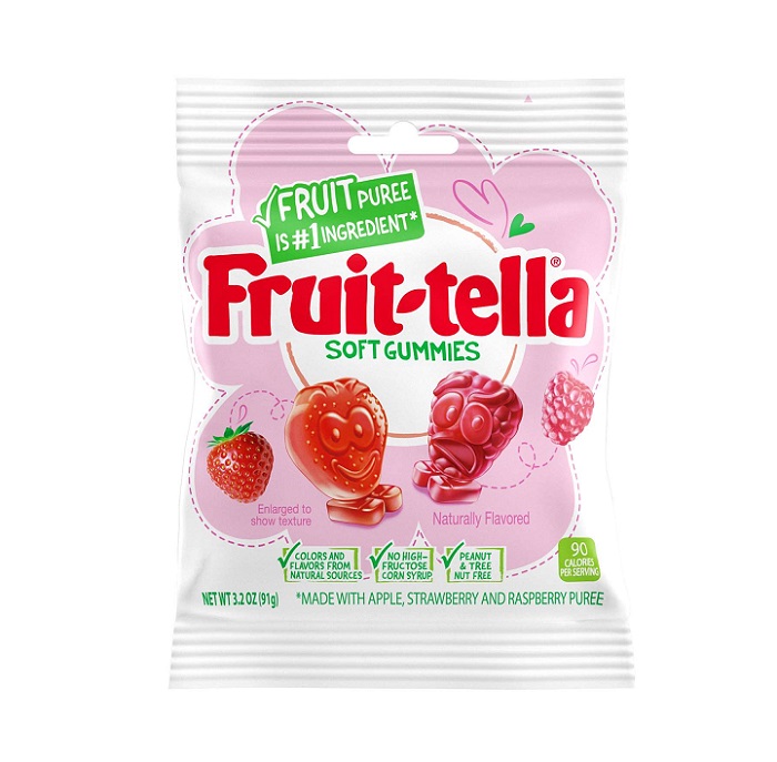 Fruit tella strawberry raspbery soft gummies 3.5oz