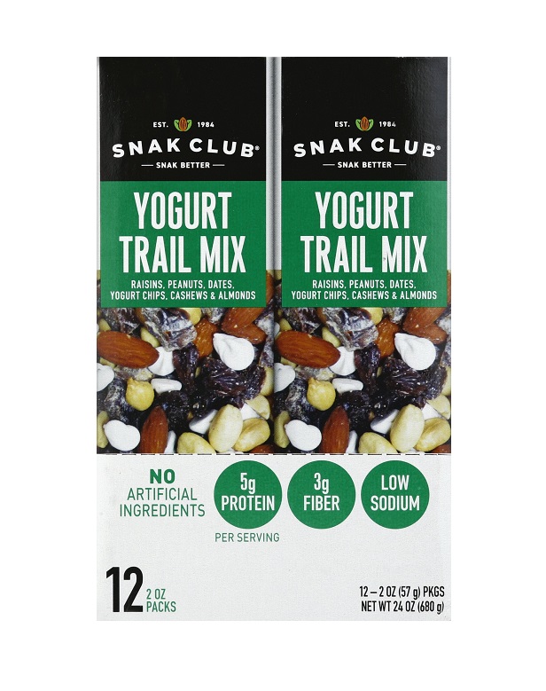 Snak club yogurt nut mix 12ct 2oz