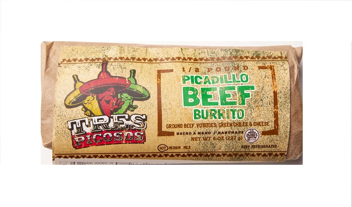 Tres picosos picadillo beef burrito 6oz