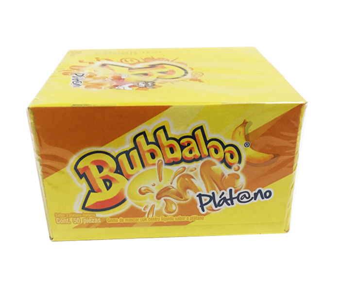 Bubbaloo platano(banana) 50ct
