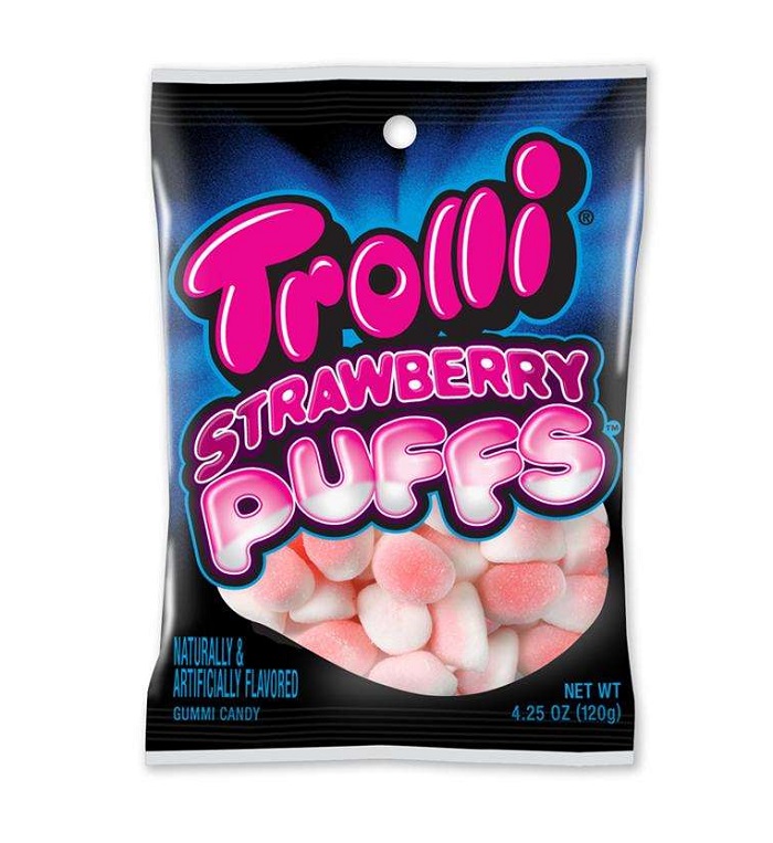 Trolli strawberry puffs h/b 4.25oz