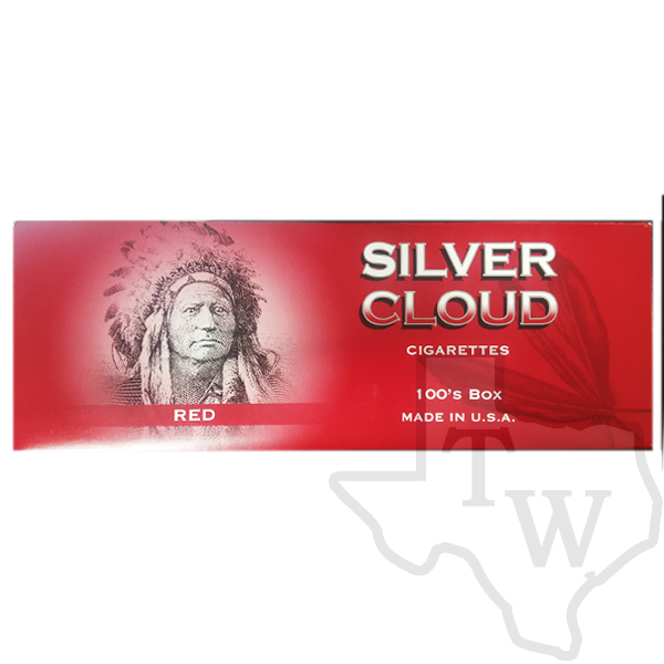 Silver cloud red 100 box