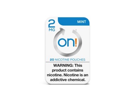 On mint nicotine pouch 2mg 5ct