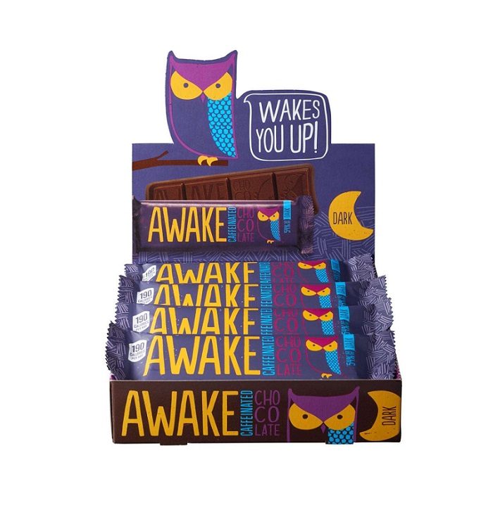 Awake dark chocolate caffeinate 12ct