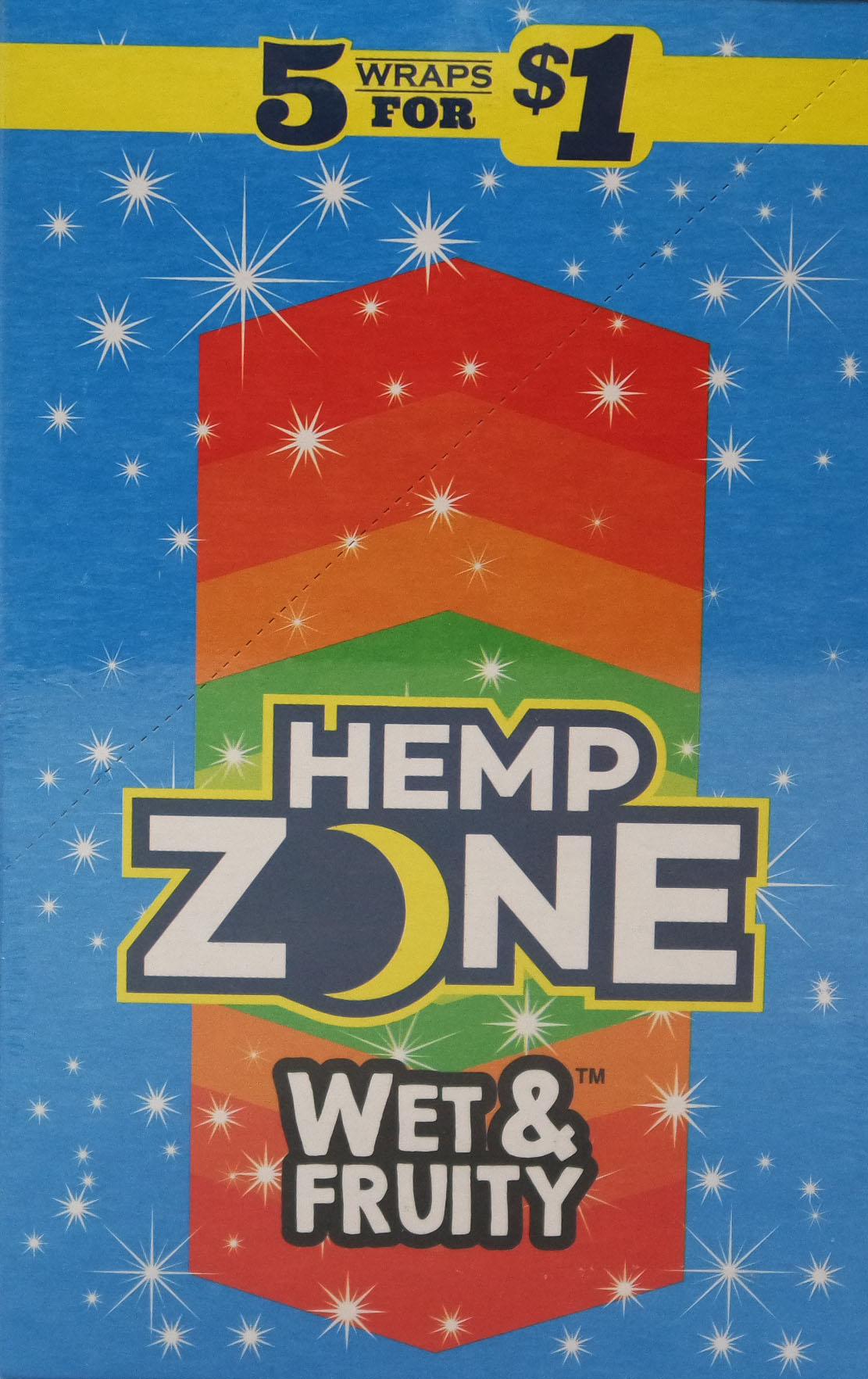 Hemp zone wet & fruity wraps 5/$1 15/5pk