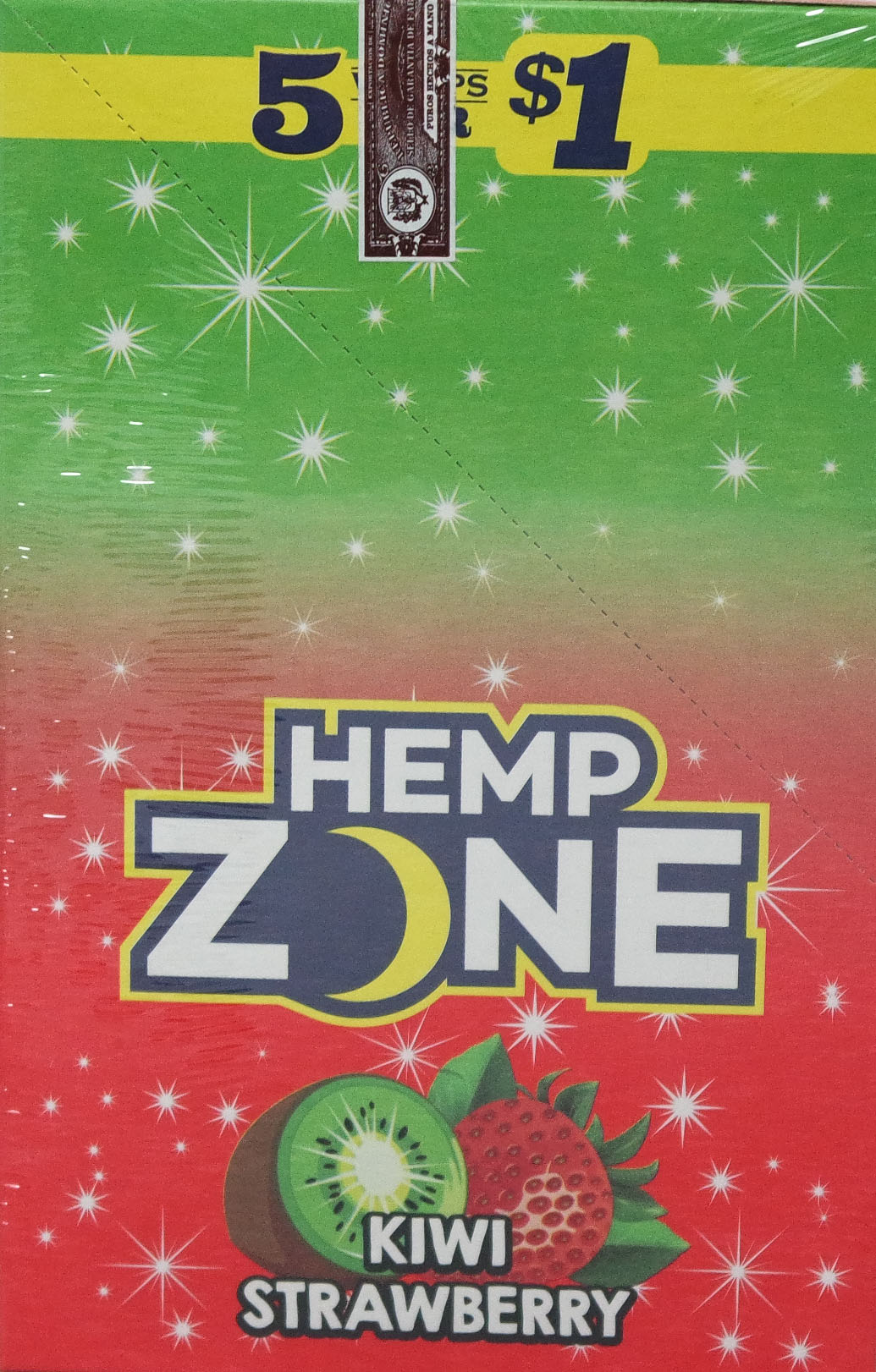 Hemp zone kiwi strawberry wraps 5/$1 15/5pk