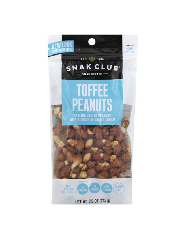 Snak club toffee peanuts 7.5oz