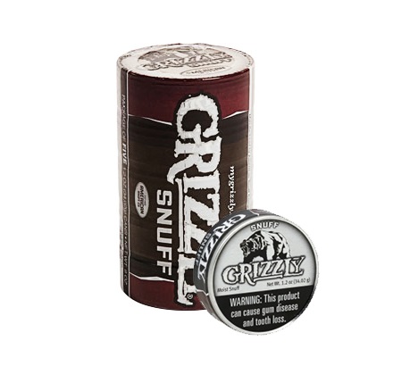 Grizzly snuff nat 5ct 1.2oz