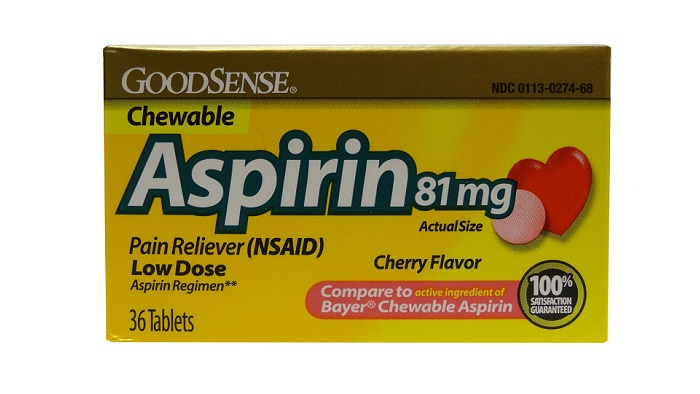 Good sense aspirin chewable 36ct