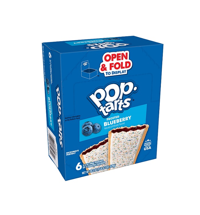 Pop tarts blueberry frosted bar 6ct
