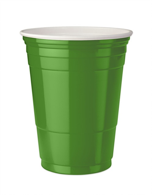 Green party cups 15ct 16oz