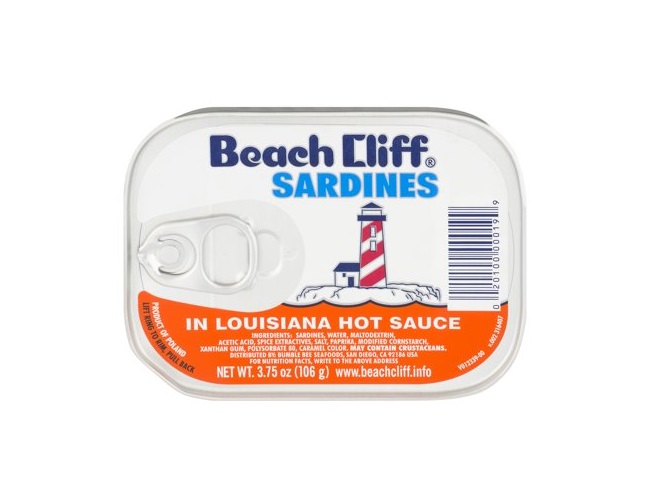 Beach cliff sardines hot 3.75oz