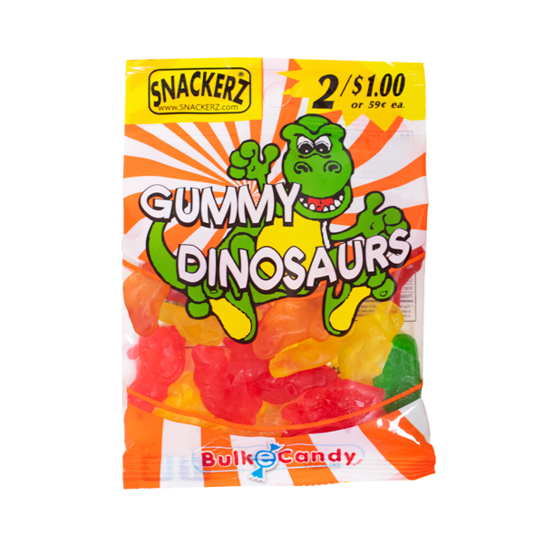 Snackerz 2/$1 gummi dinosaurs