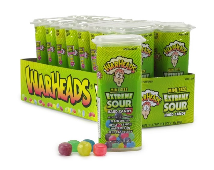 Warhead xtreme mini sour candy 18ct