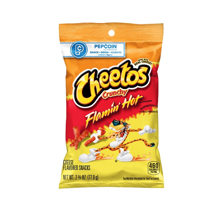 Cheetos xvl crunchy flamin hot 2.75oz