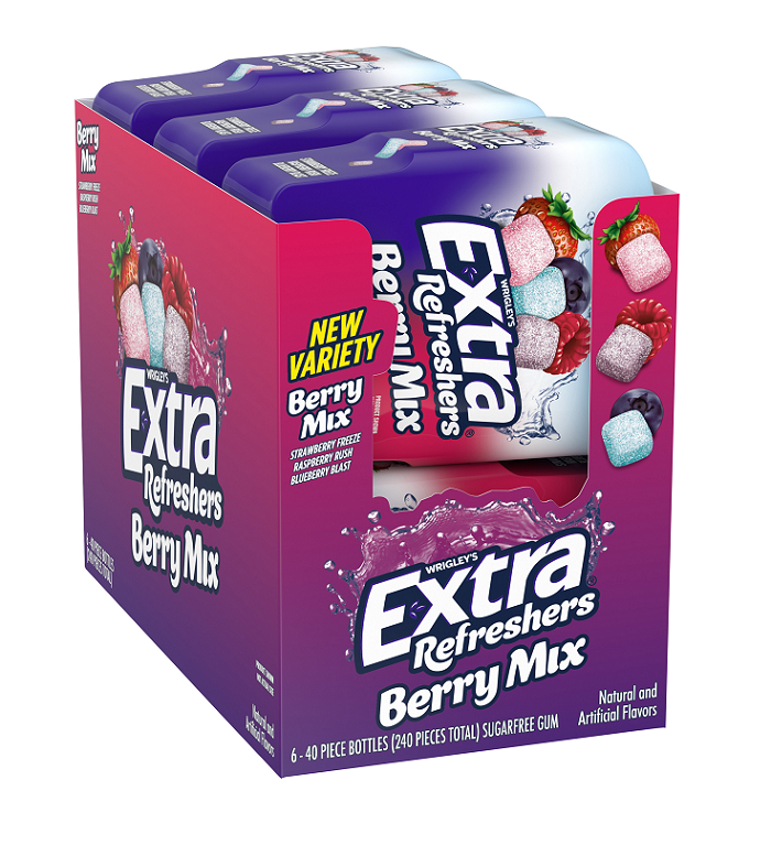 Extra berry mix refreshers btl 6/40ct
