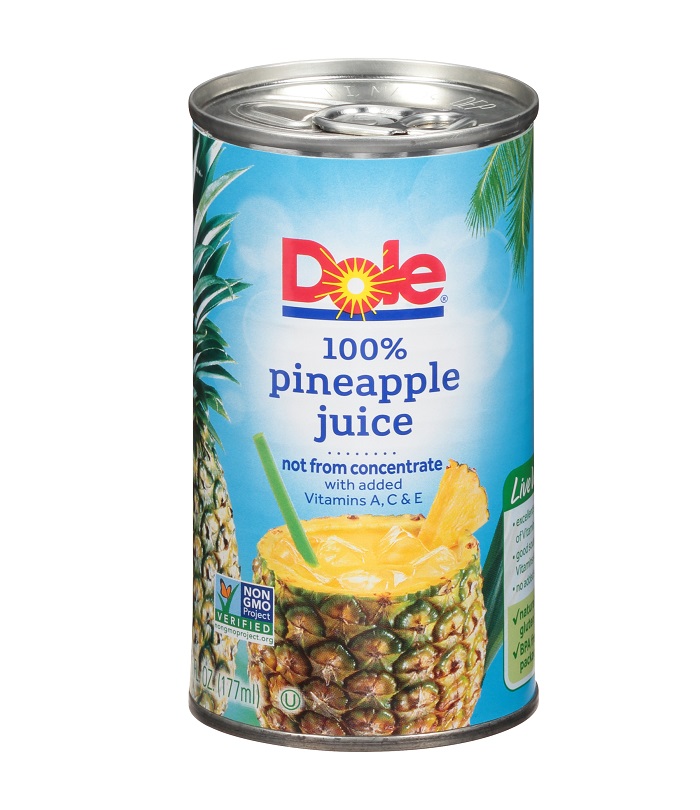 Dole pineapple juice 48ct 6oz