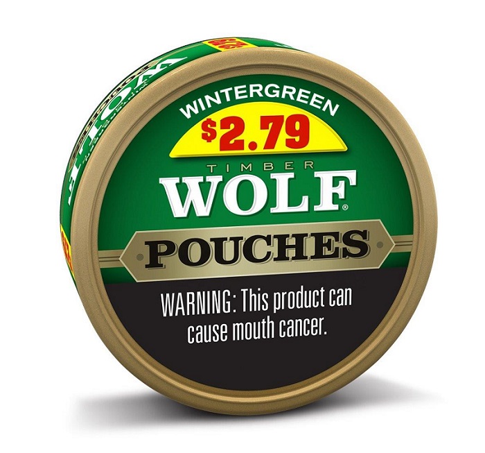 TIMBERWOLF WINTERGREEN POUCHES $2.79 5CT 0.82OZ - Smokeless Snuff ...