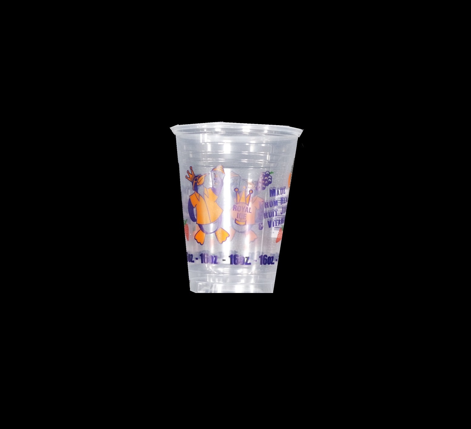 Royal ice slushy cups with lids 300ct 24oz