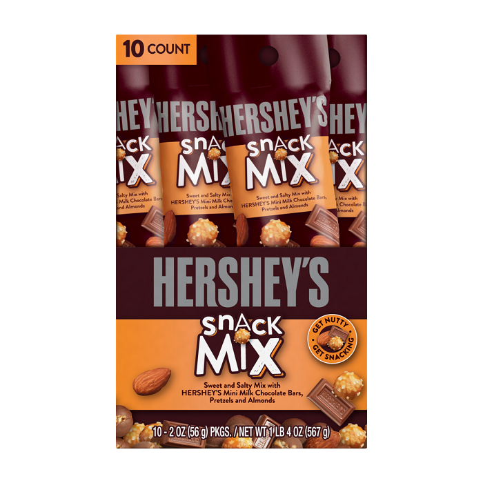 Hershey milk chocolate with almond snack mix 10ct