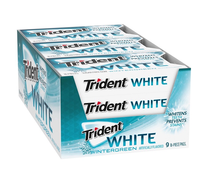 Trident white wintergreen gum 9ct