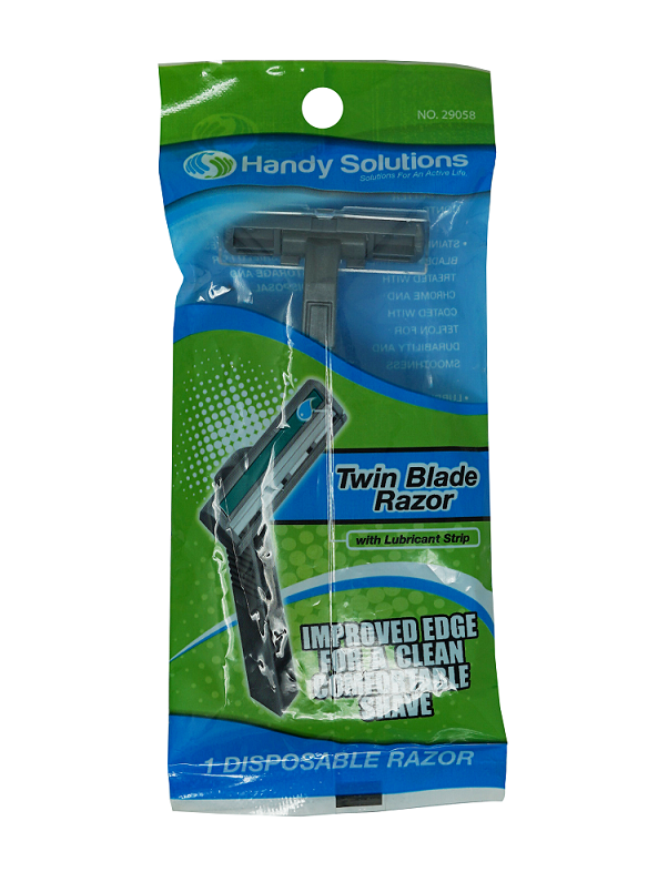 Handy solution twin blade razor 1ct