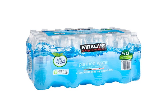 Kirkland purified water 40ct 16.9oz
