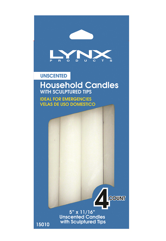 Lynx household candles 4ct