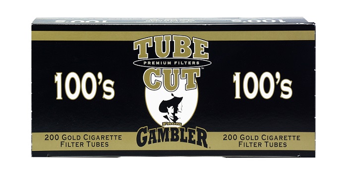 Gambler tube cut gold 100mm tubes 5/200ct