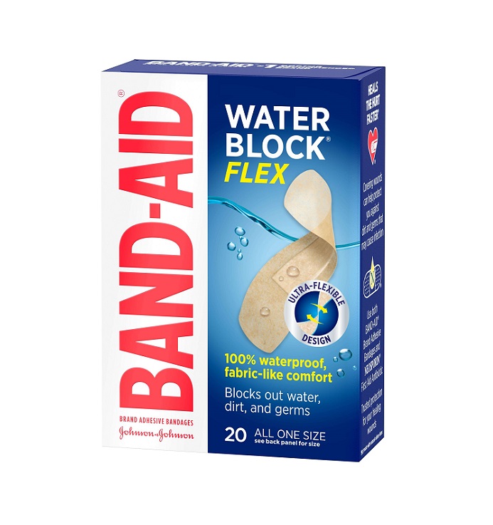 Band aid clear water block 20ct