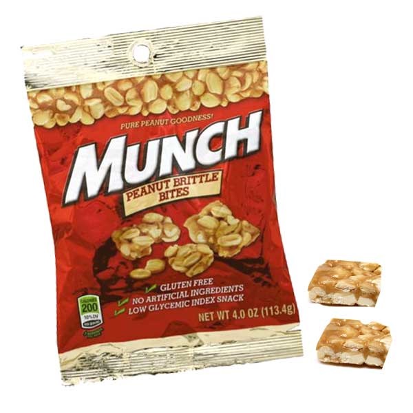 Munch peanut brittle bites h/b 4oz