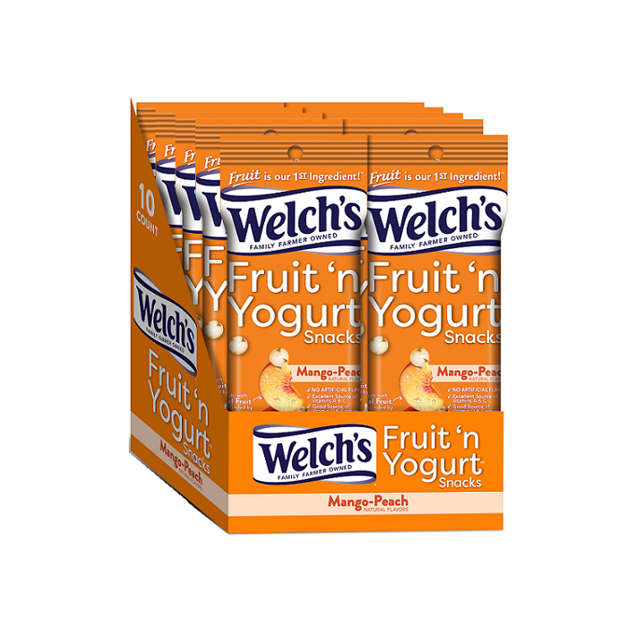 Welch`s mango peach fruit n yogurt 10ct