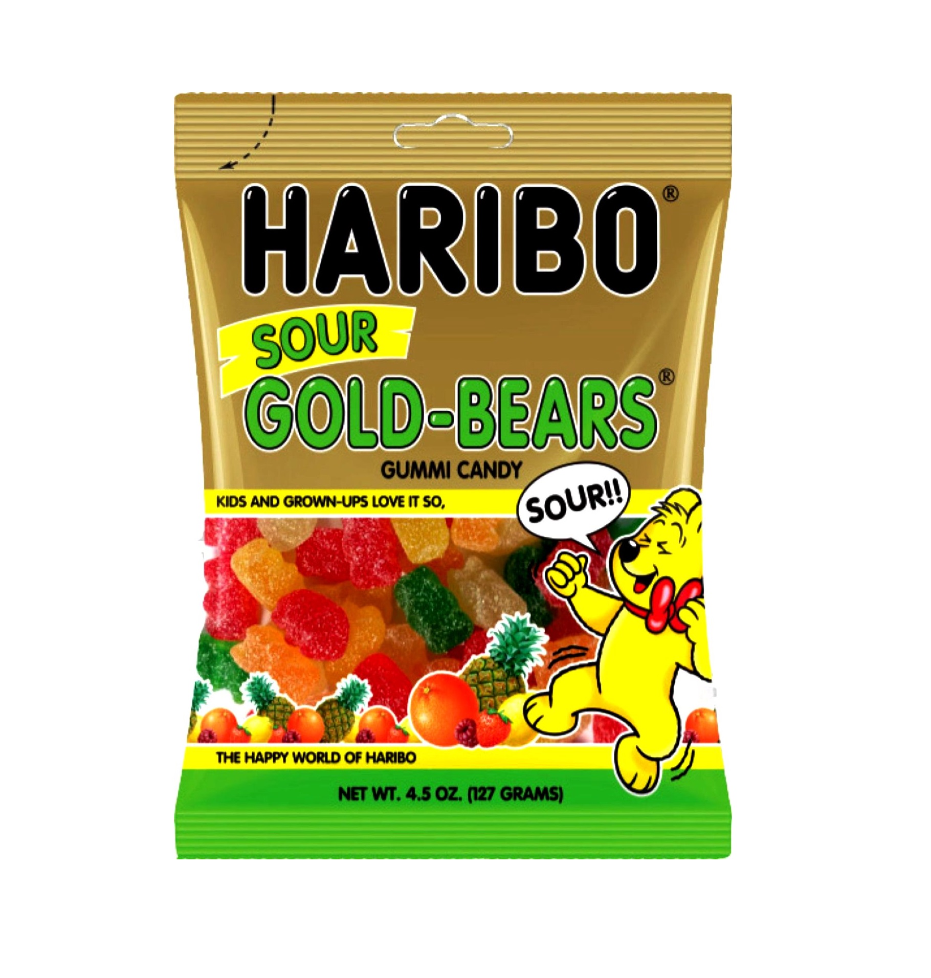 Haribo sour gold bear h/b 4.5oz
