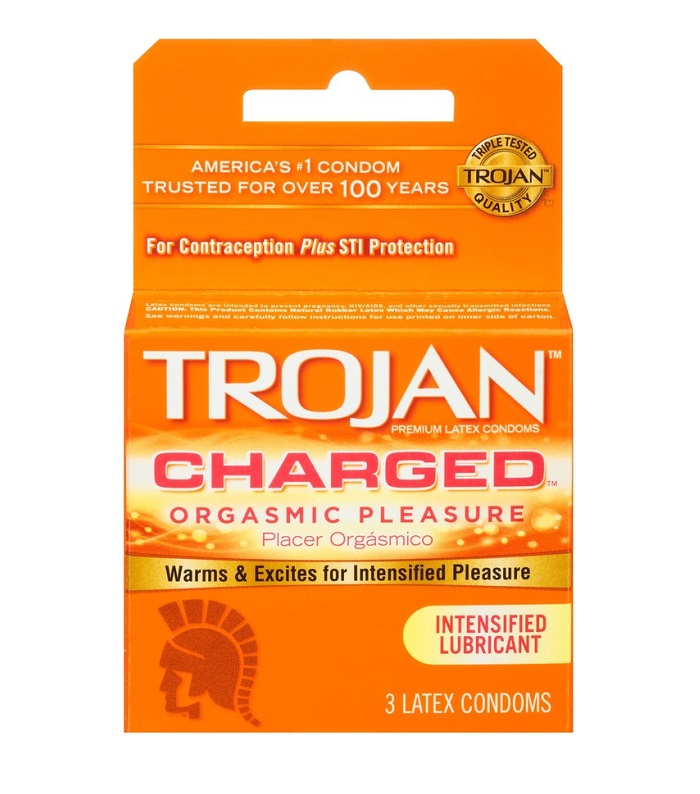 Trojan charged intensified lubricated 6ct